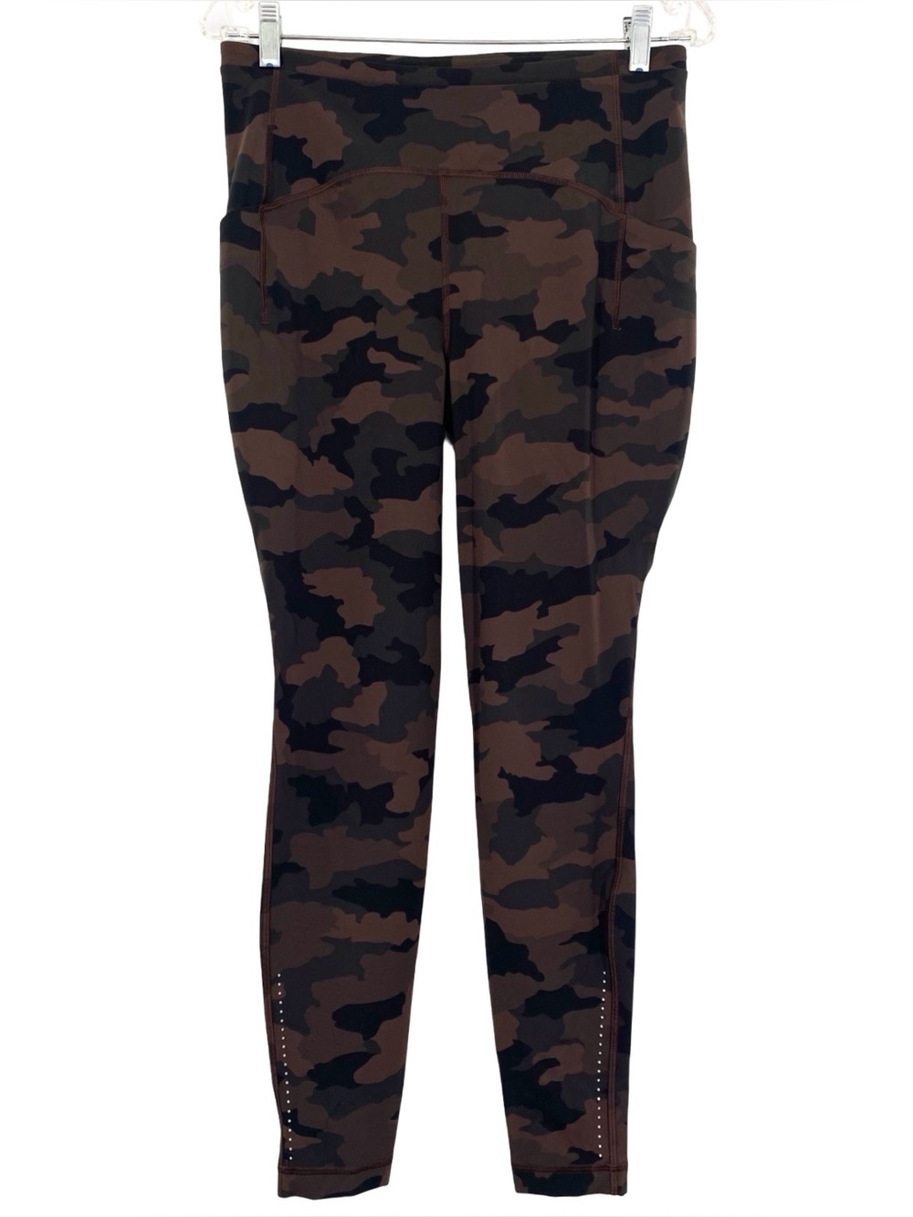 Lululemon Fast Free Tight II 28” Heritage 365 Camo Brown Earth Size 10